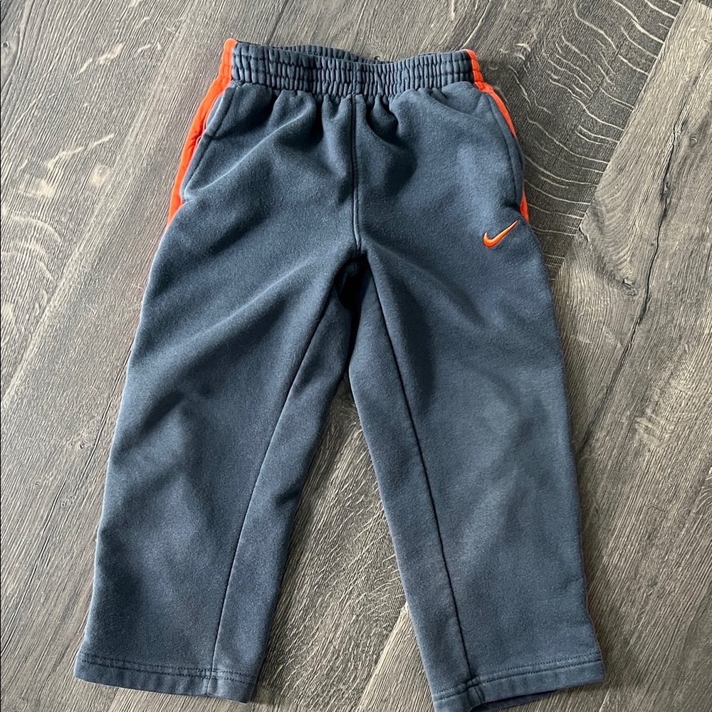 Nike Kids Charcoal and Orange Joggers